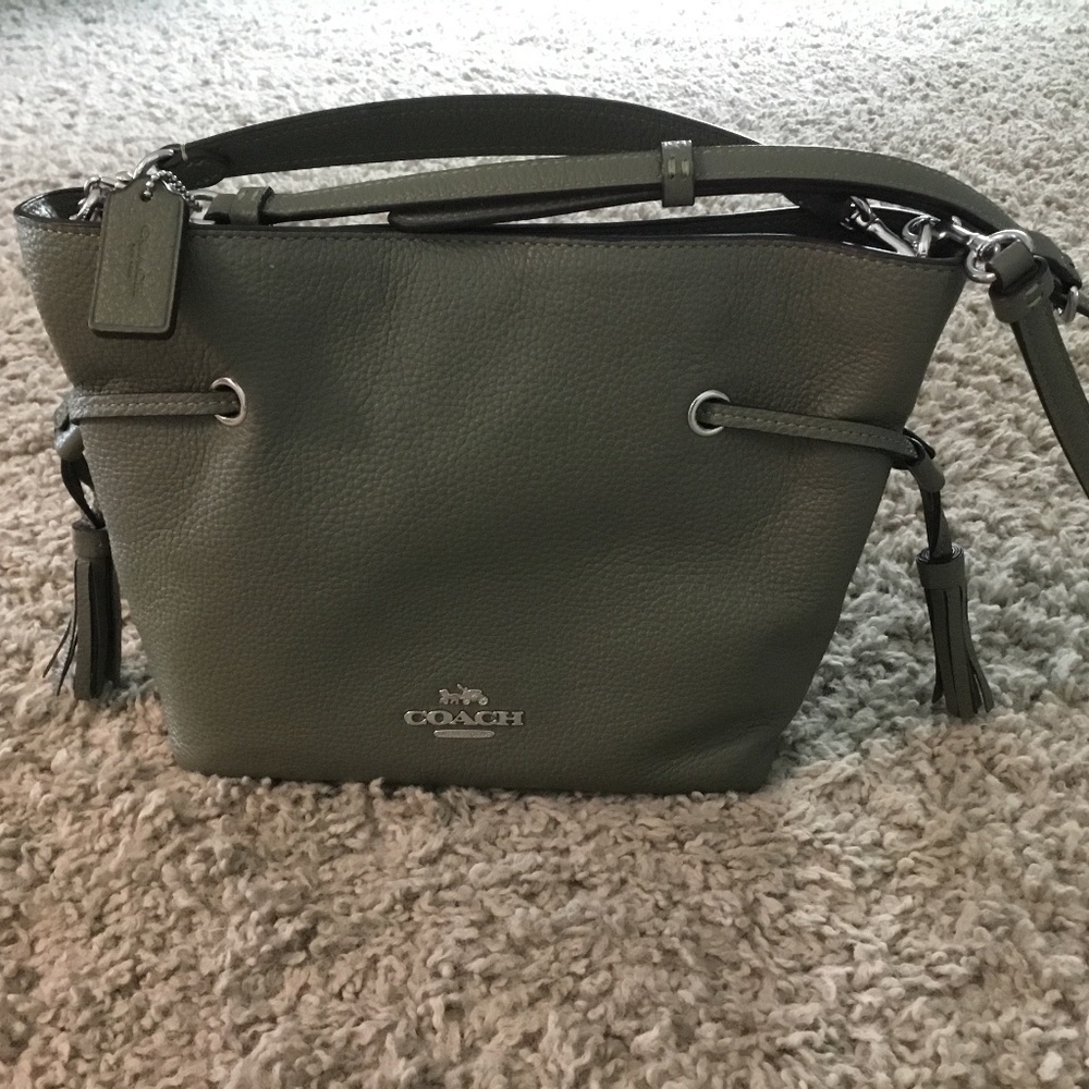 Coach drawstring crossbody